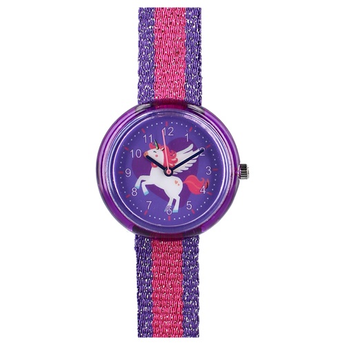 Children's wrist watch Pret Kids Time Unicorn Purple