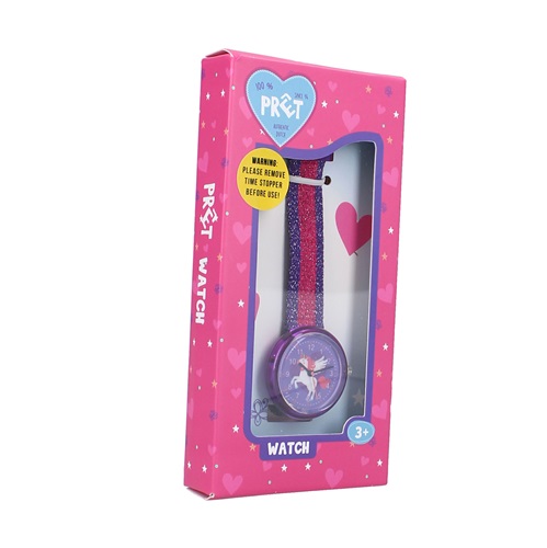 Children's wrist watch Pret Kids Time Unicorn Purple