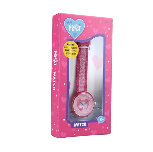 Children's wrist watch Pret Kids Time Unicorn Pink