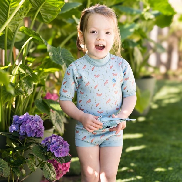 Baby wetsuit with diaper SplashAbout Playful Otters