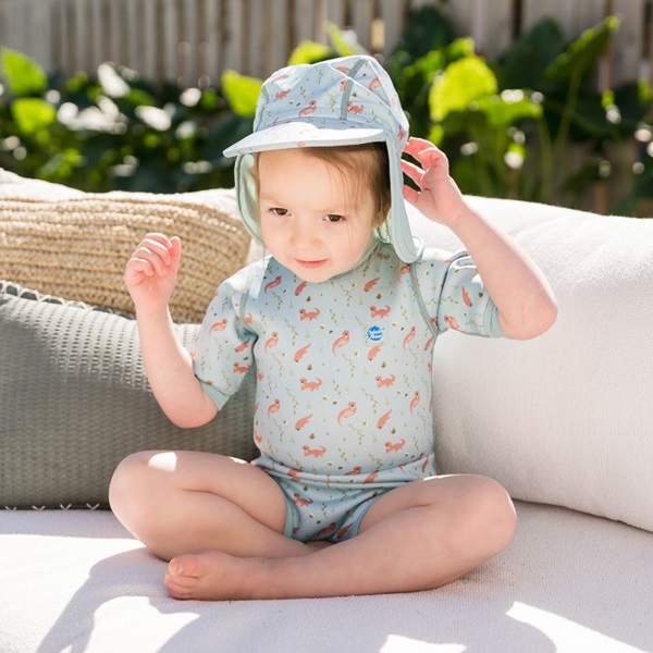 Baby wetsuit with diaper SplashAbout Playful Otters