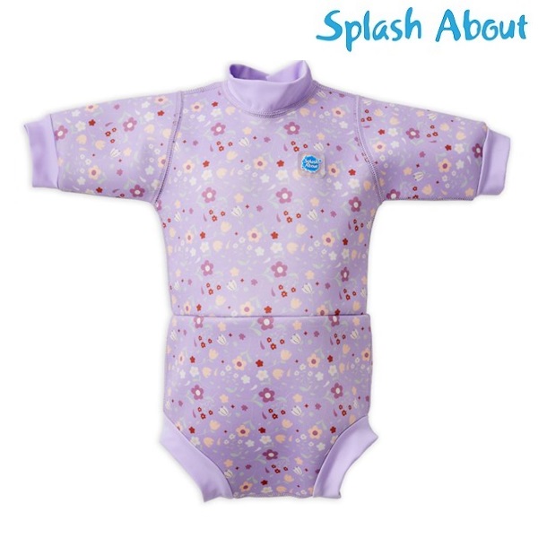 Baby wetsuit with diaper SplashAbout Spring Flowers