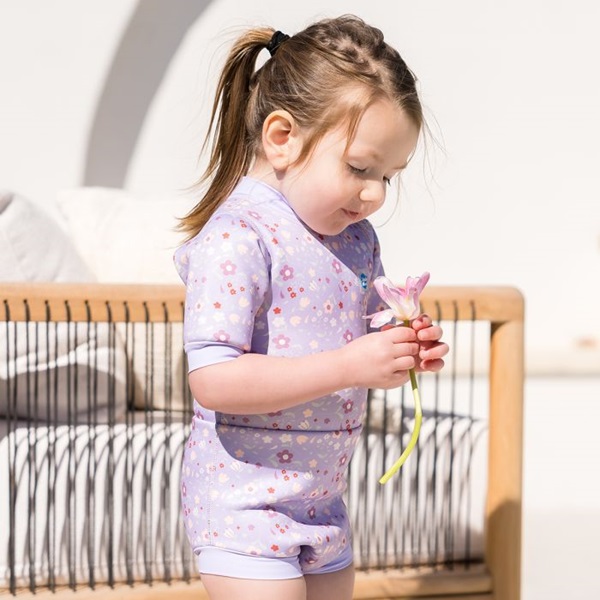 Baby wetsuit with diaper SplashAbout Spring Flowers