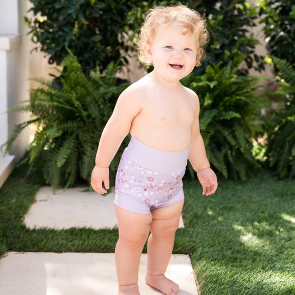 Reusable swim diaper SplashAbout Happy Nappy Spring Flowers