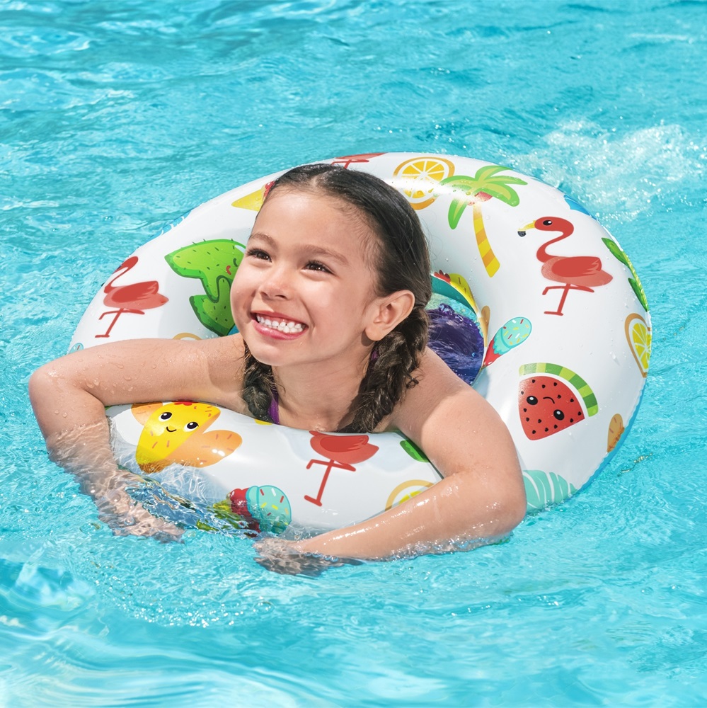 Inflatable swim ring Bestway Flamingo