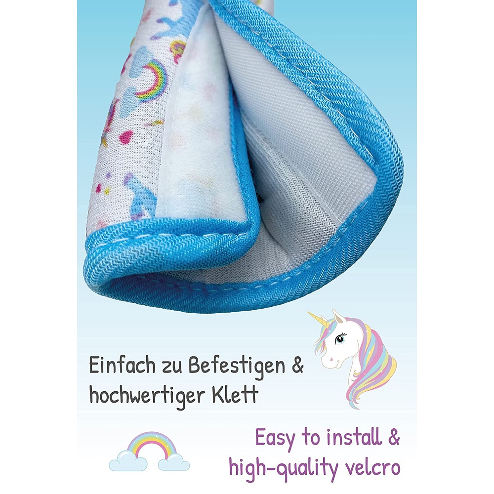 Car seat belt cover Heckbo Unicorns 2-pack