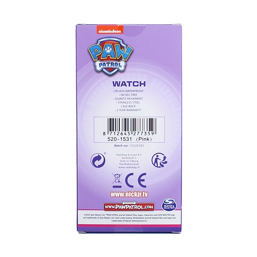 Kids' Wrist Watch Paw Patrol - Kids' Time Pink 3D 