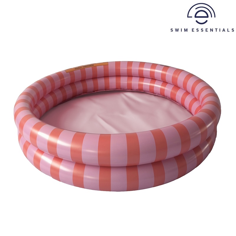 Inflatable Pool for Children - Swim Essentials Pink Red Striped