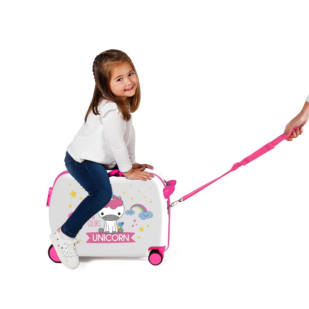 Ride-on suitcase for children Roll Road Unicorn