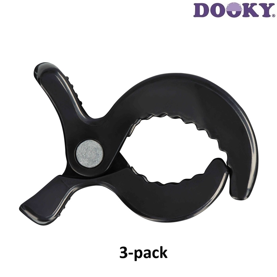 Stroller clips Dooky Multi Clip Black