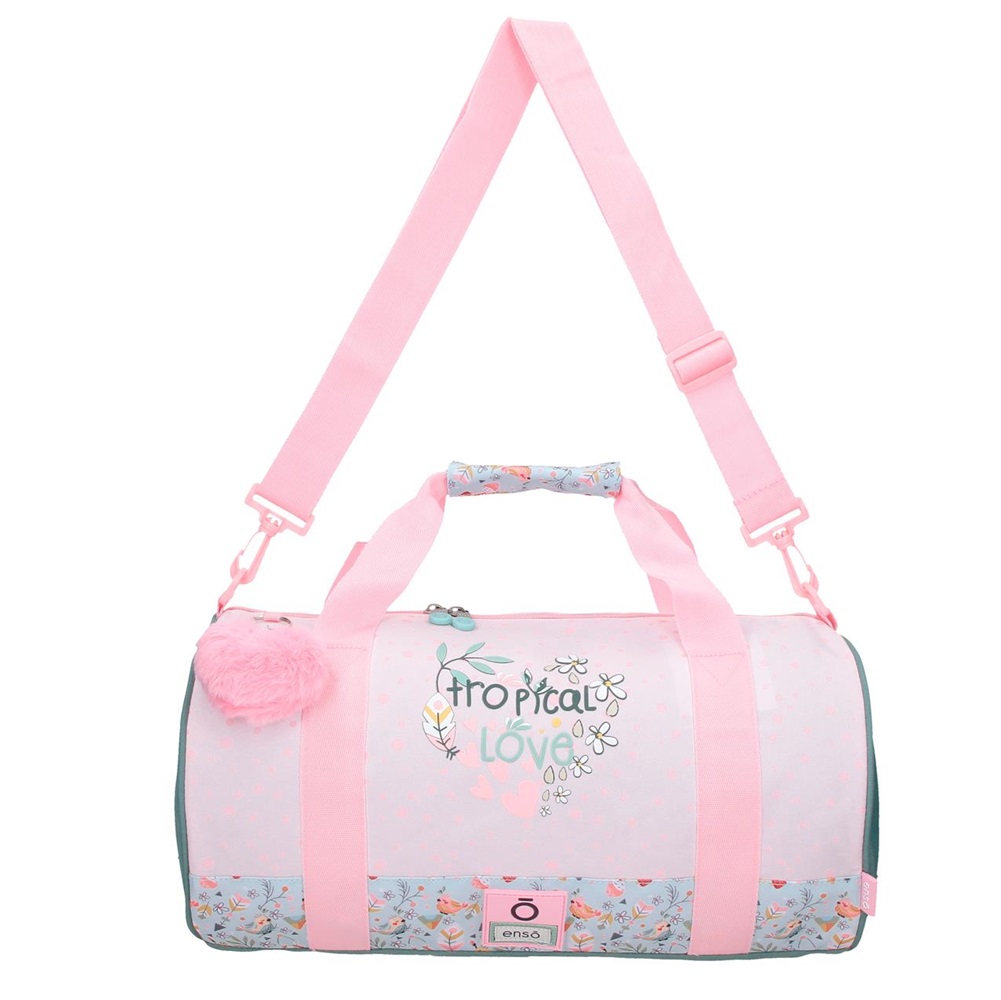 Kids' dufflebag for sports and travel Enso Tropical Love