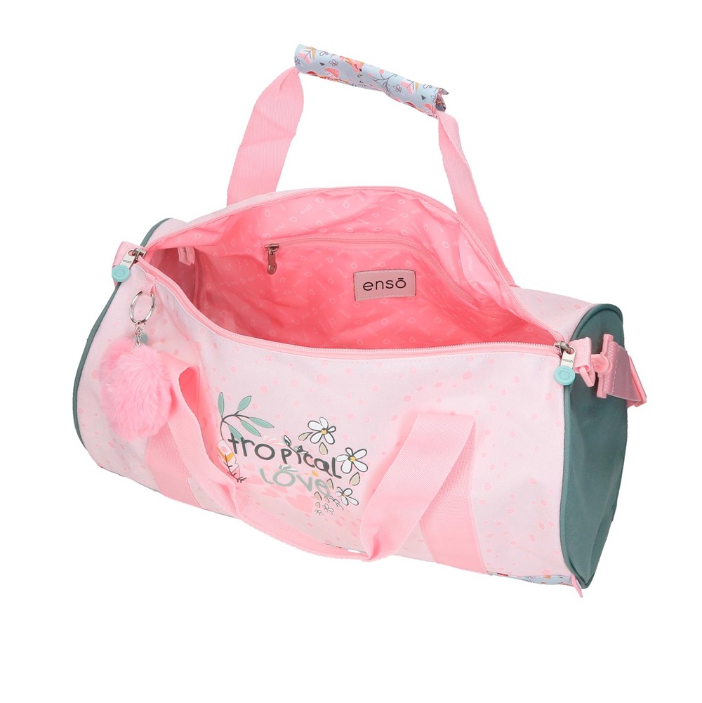 Kids' dufflebag for sports and travel Enso Tropical Love