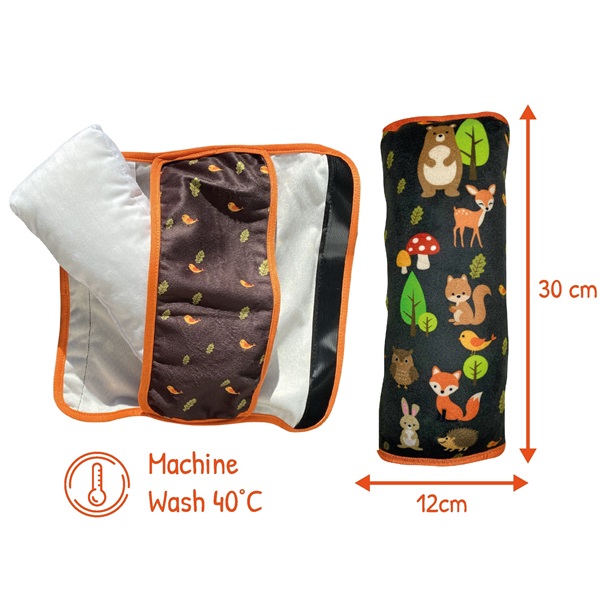 Seat belt pillow Heckbo Forest Animals