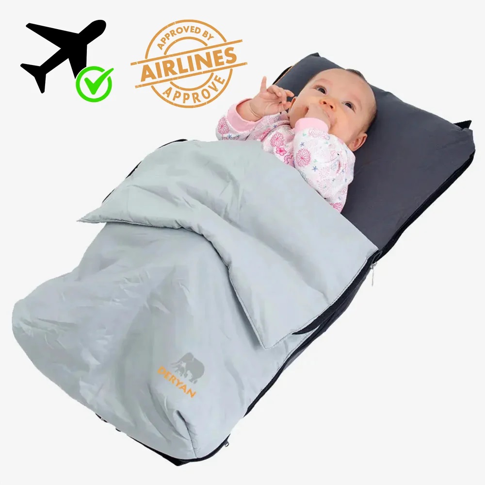 Travel Mattress for Baby - Deryan Airtraveller Grey