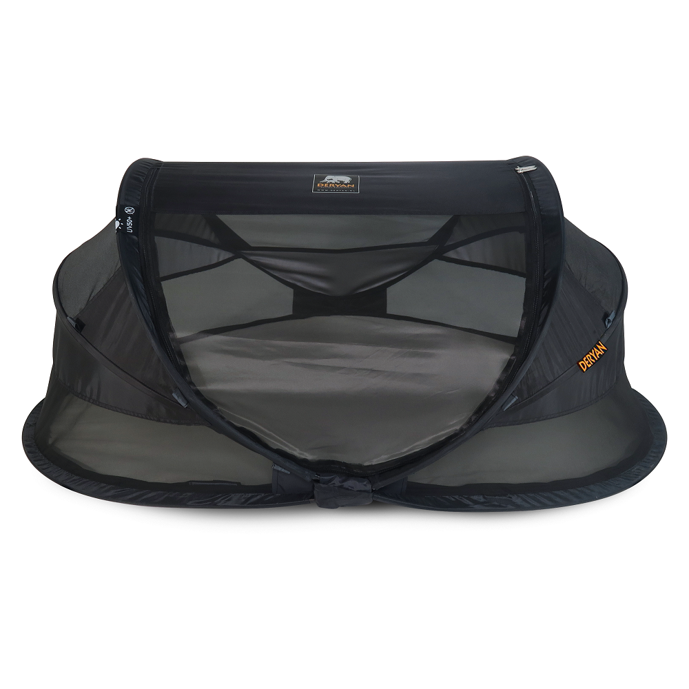 Travel cot Derya Baby Luxe Black