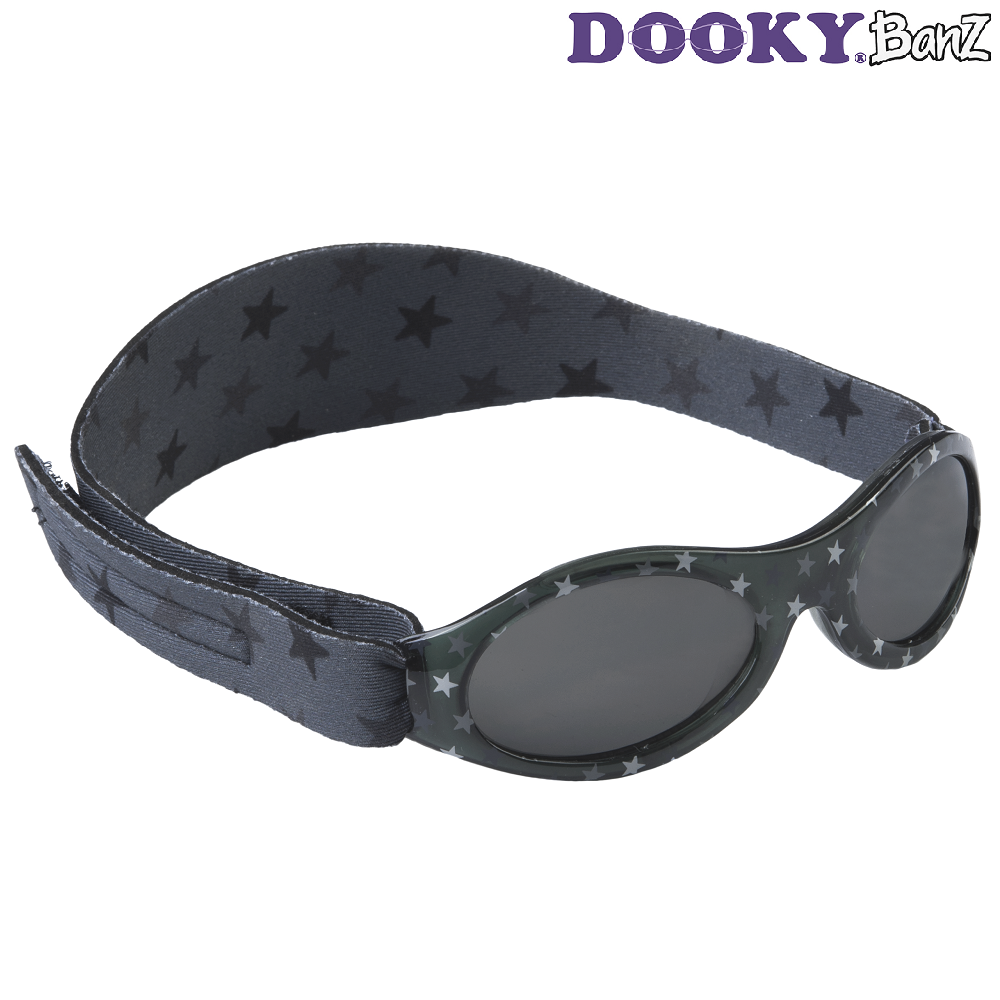 Baby sunglasses DookyBanz Grey Stars