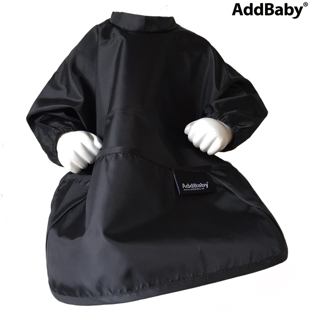 Baby Bib AddBaby Long Sleeves Black