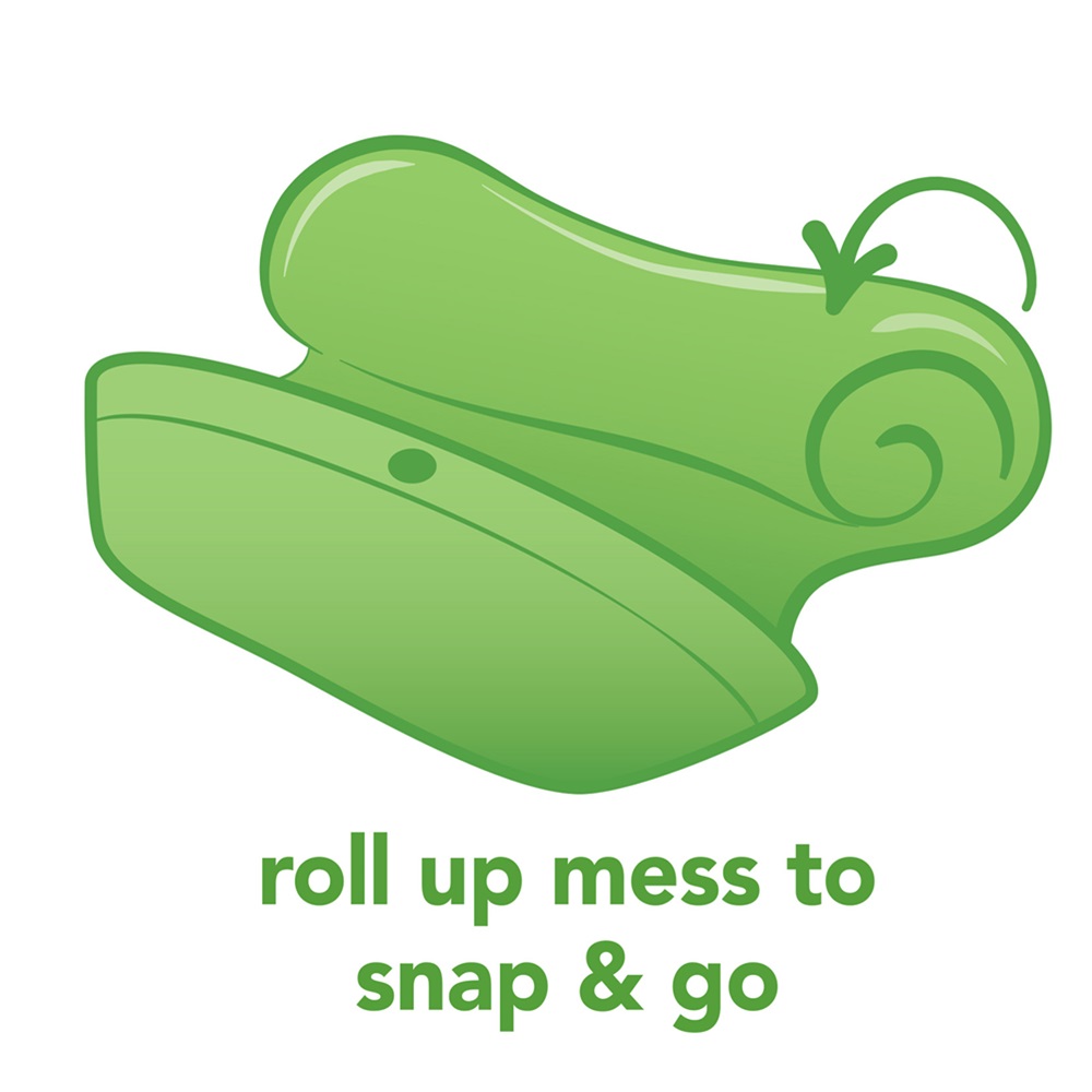 Bib Green Sprouts Snap and Go