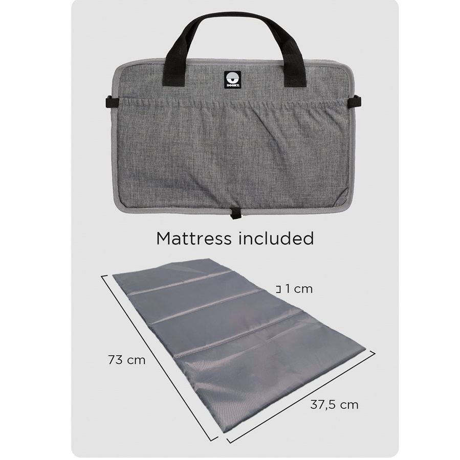 Baby travel mattress Dooky Traveller Grey