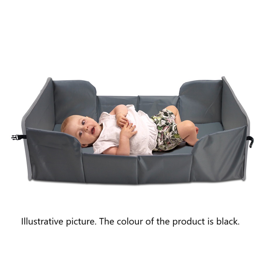 Travel mattress for baby - Dooky Traveller Black Leaves