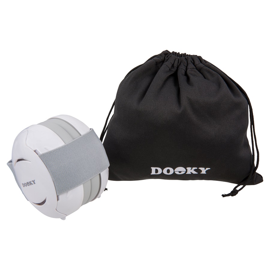 Baby ear defenders Dooky Baby Ear Protectors White