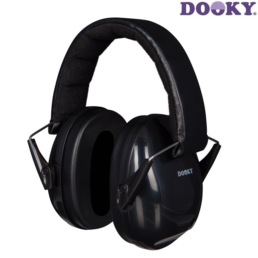 Children's ear defenders Dooky Junior Black