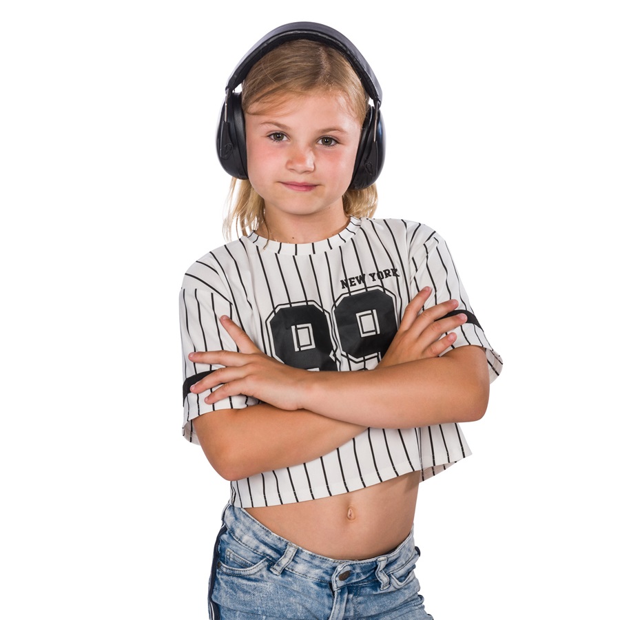 Children's ear defenders Dooky Junior Black