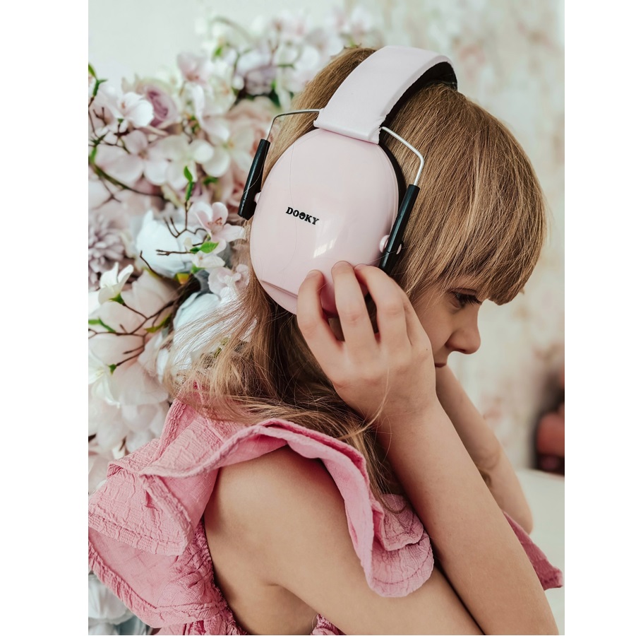 Children's ear defenders Dooky Junior Pink