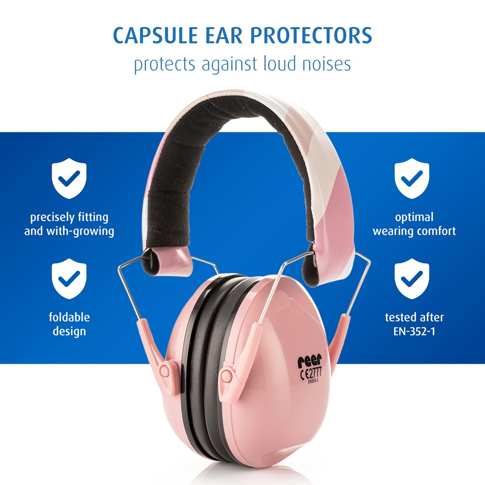 Kids' ear defenders Reer SilentGuard Pink