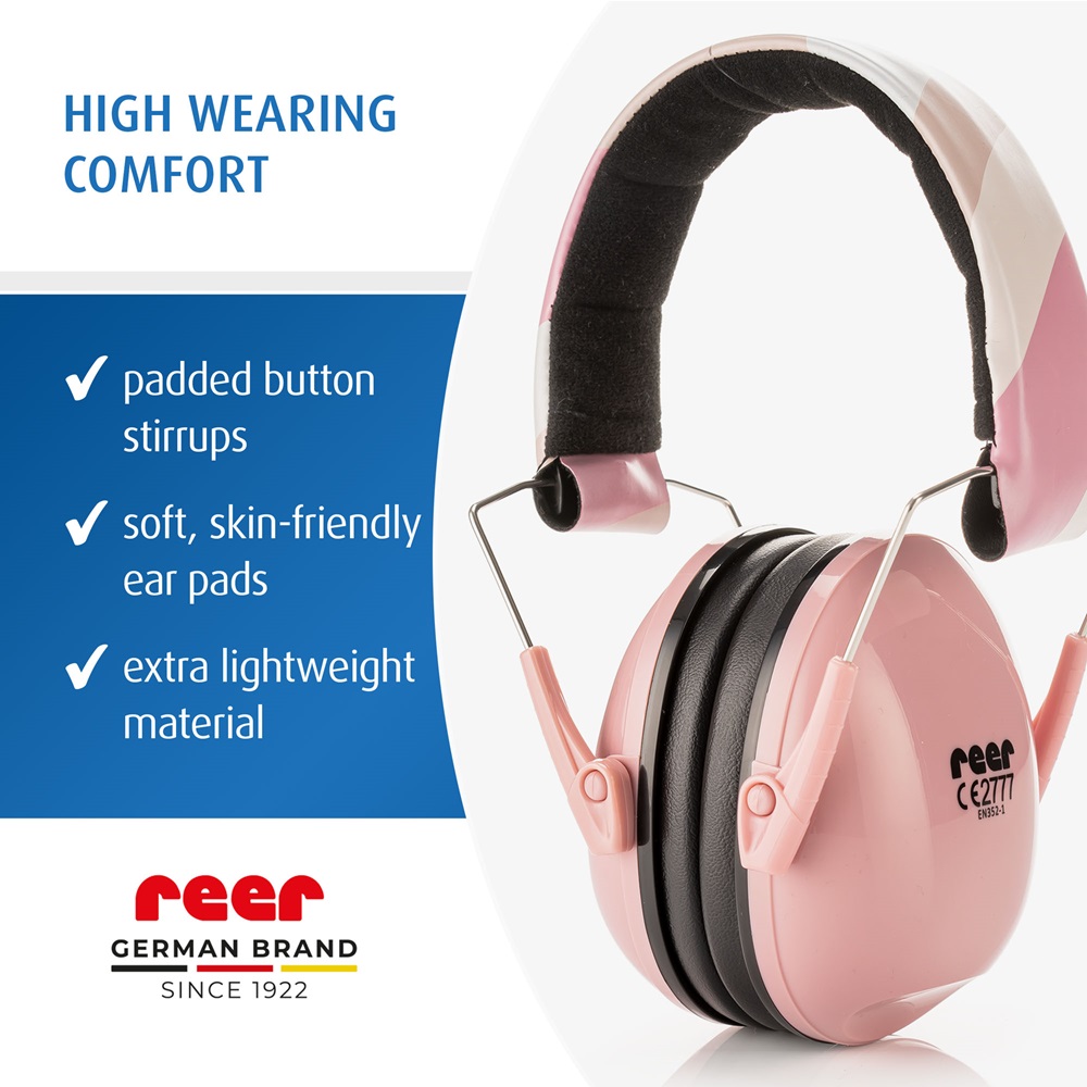 Kids' ear defenders Reer SilentGuard Pink