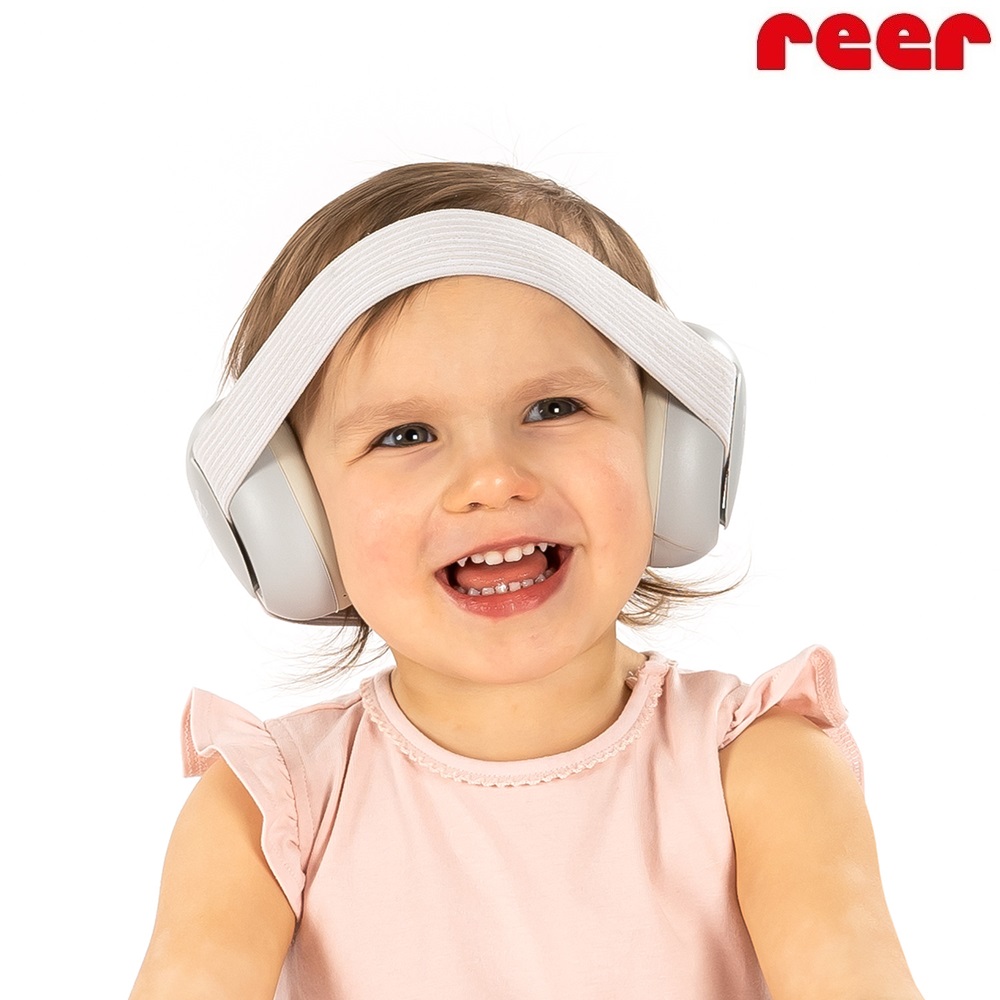 Baby ear defenders Reer SilentGuard Baby Grey