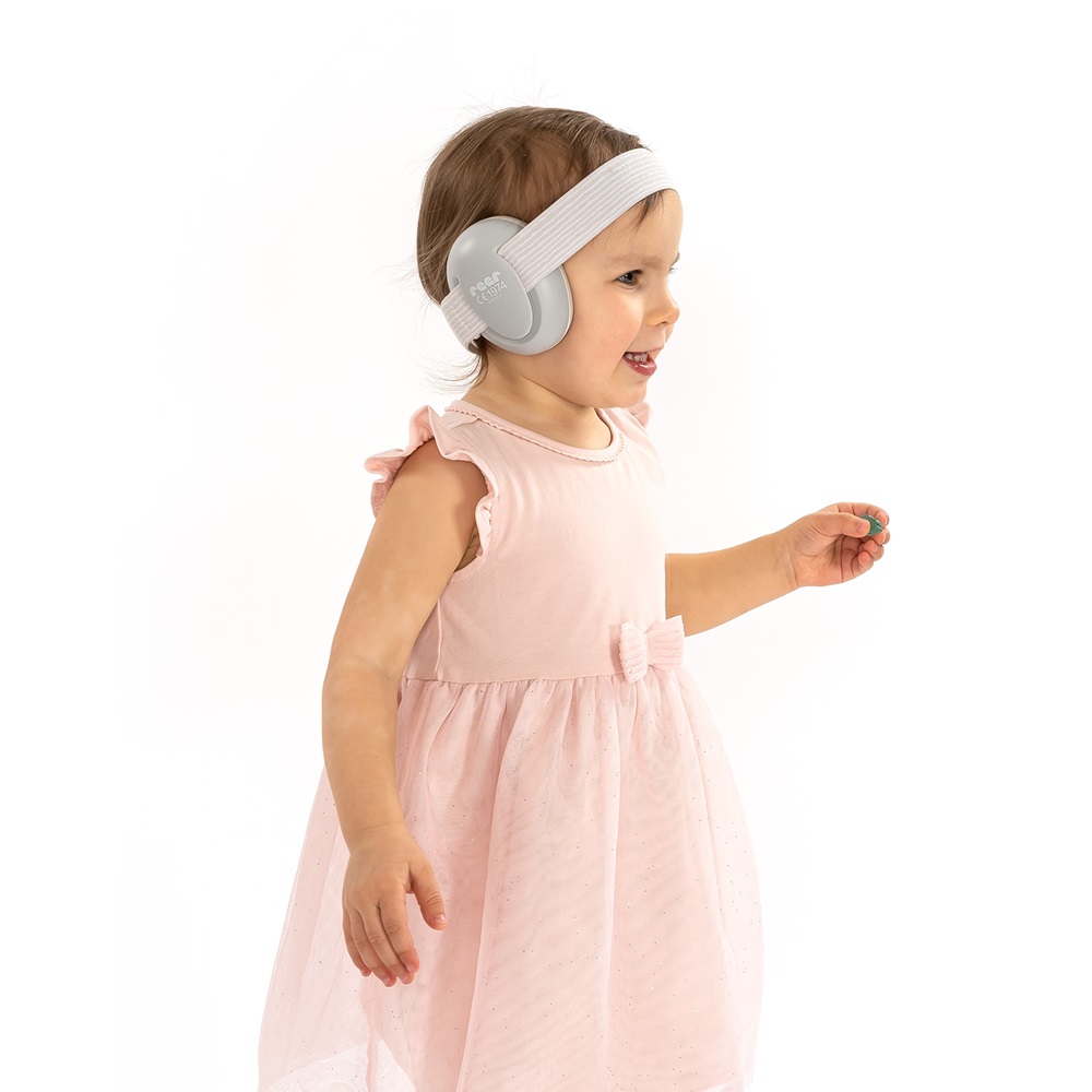 Baby ear defenders Reer SilentGuard Baby Grey