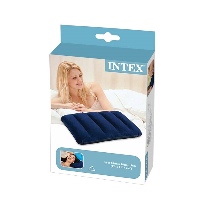 Inflatable travel pillow Intex Blue