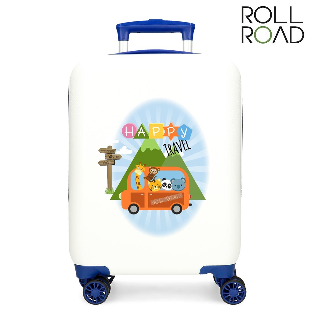 Suitcase for kids Roll Road Happy Travel