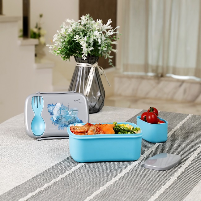 Lunch Box with cooling pack in the lid Carll Oscar Wisdom Water