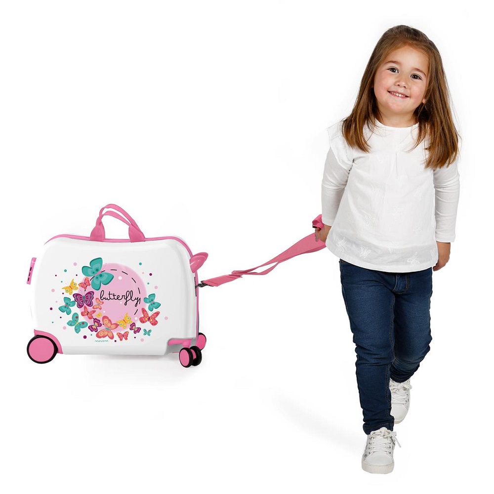 Ride on suitcase for children Movom Butterfly