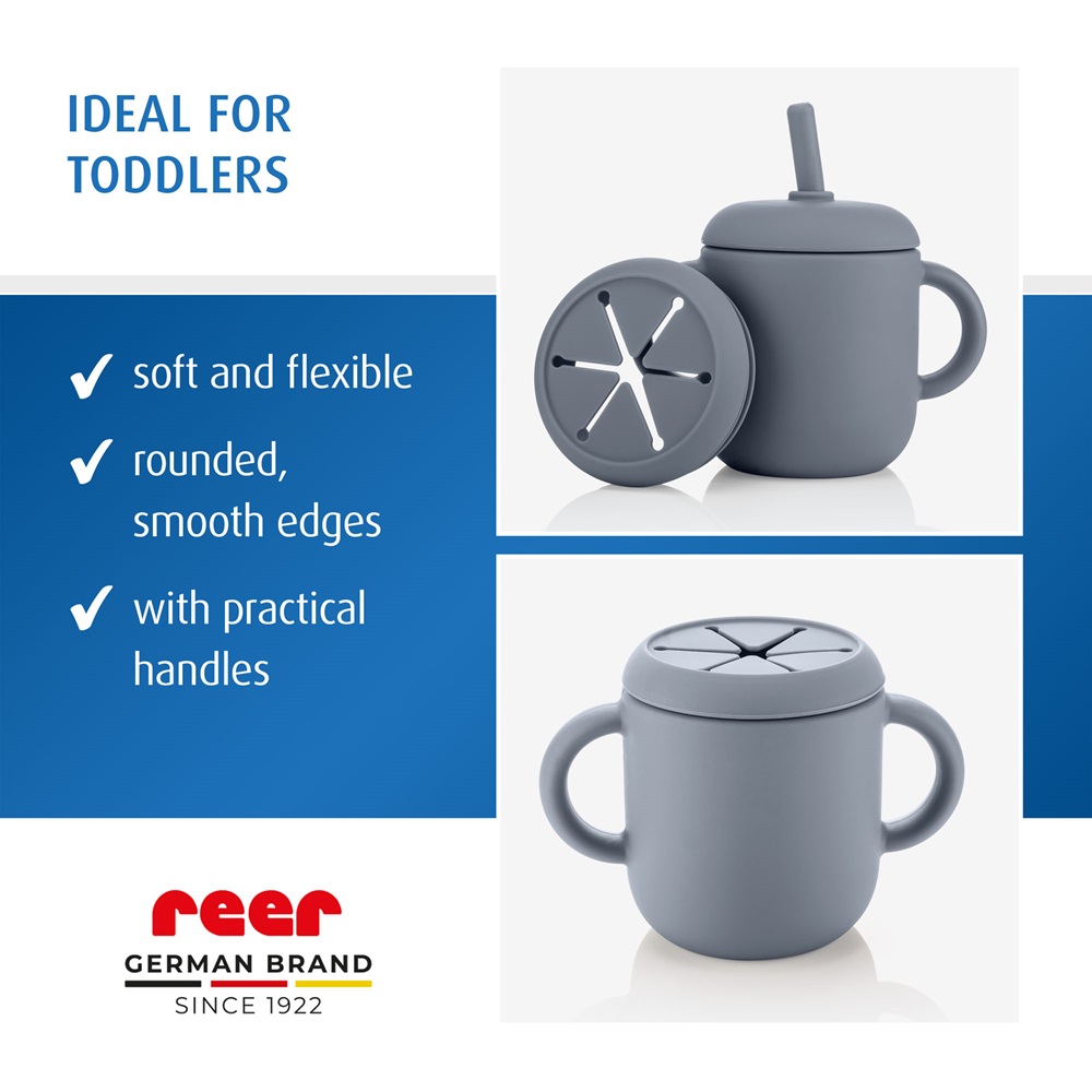 Mug and snacks cup for kids Reer Blue