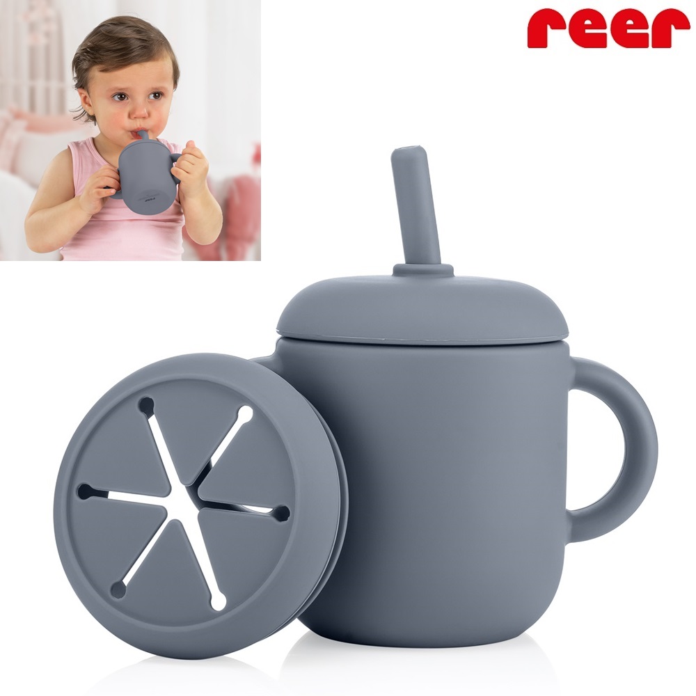 Mug and snacks cup for kids Reer Blue