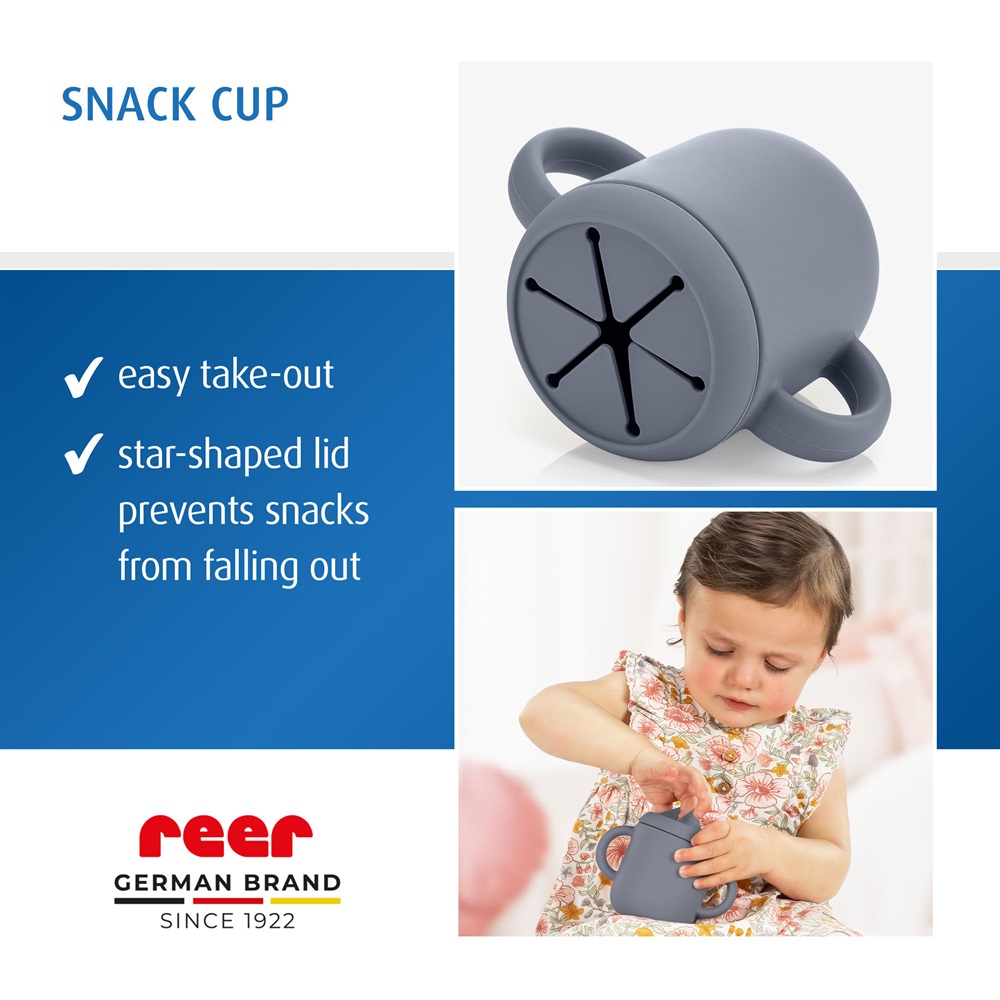 Mug and snacks cup for kids Reer Blue