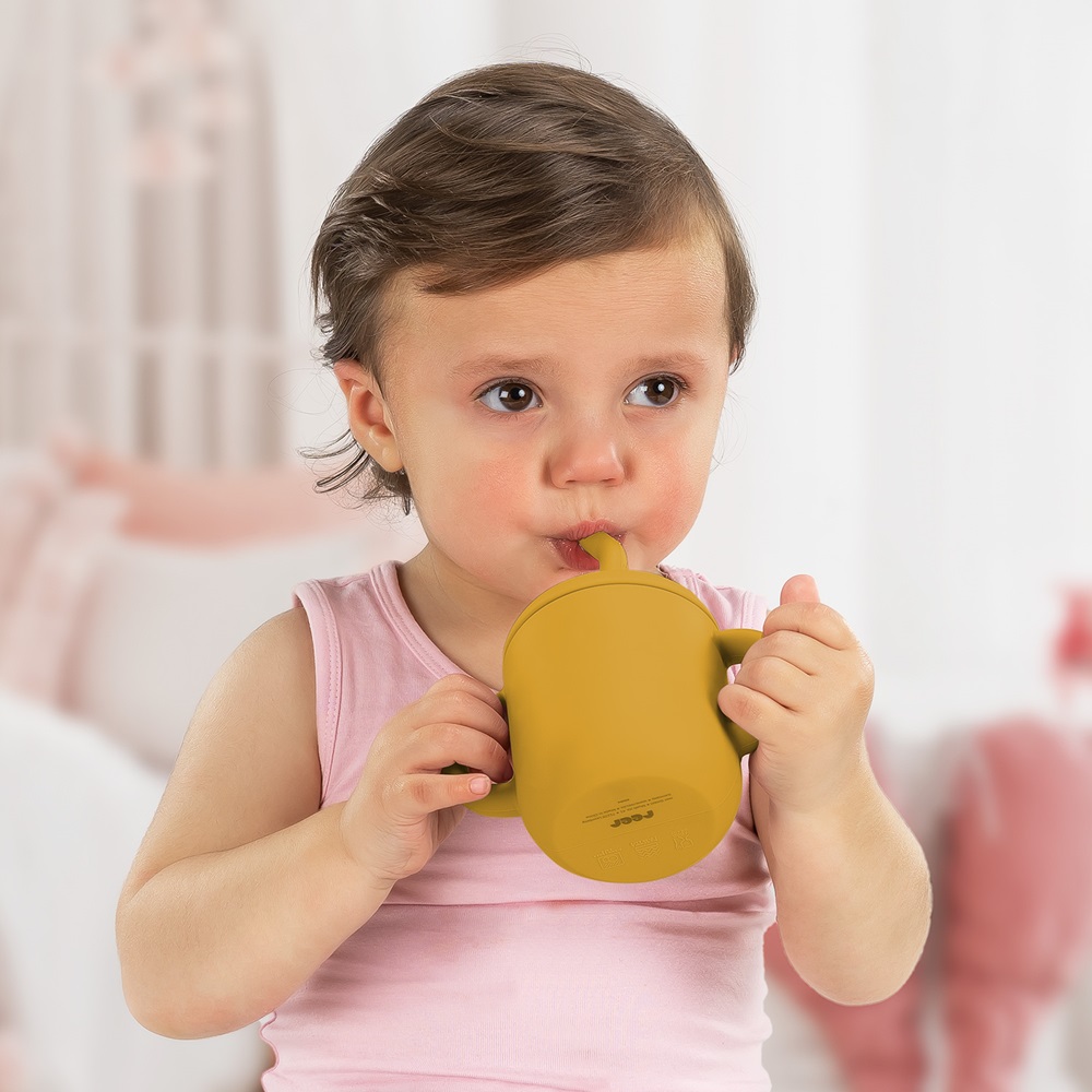 Mug and snacks cup for kids Reer Yellow