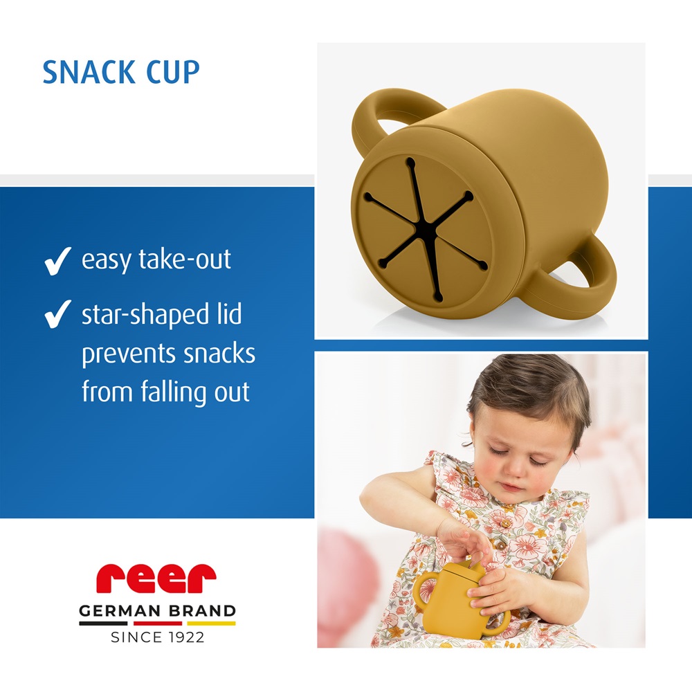 Mug and snacks cup for kids Reer Yellow