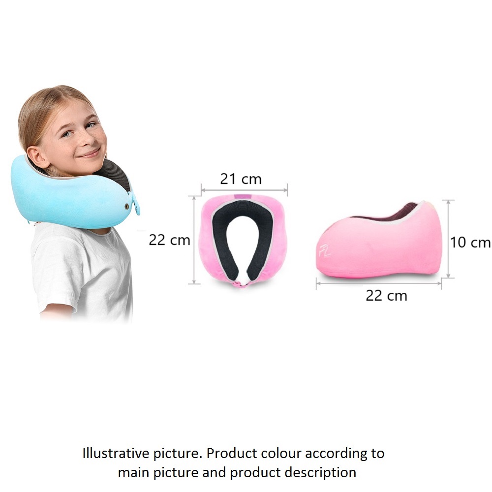 Travel Neck Pillow - Comfy Kids Blue (M)