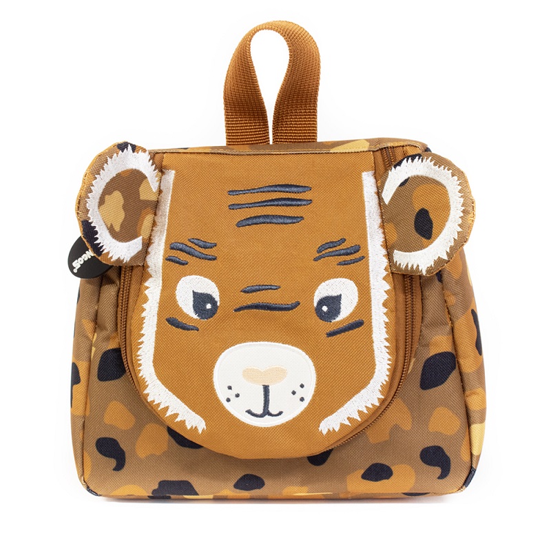 Toiletry bag for children Les Deglingos Tiger