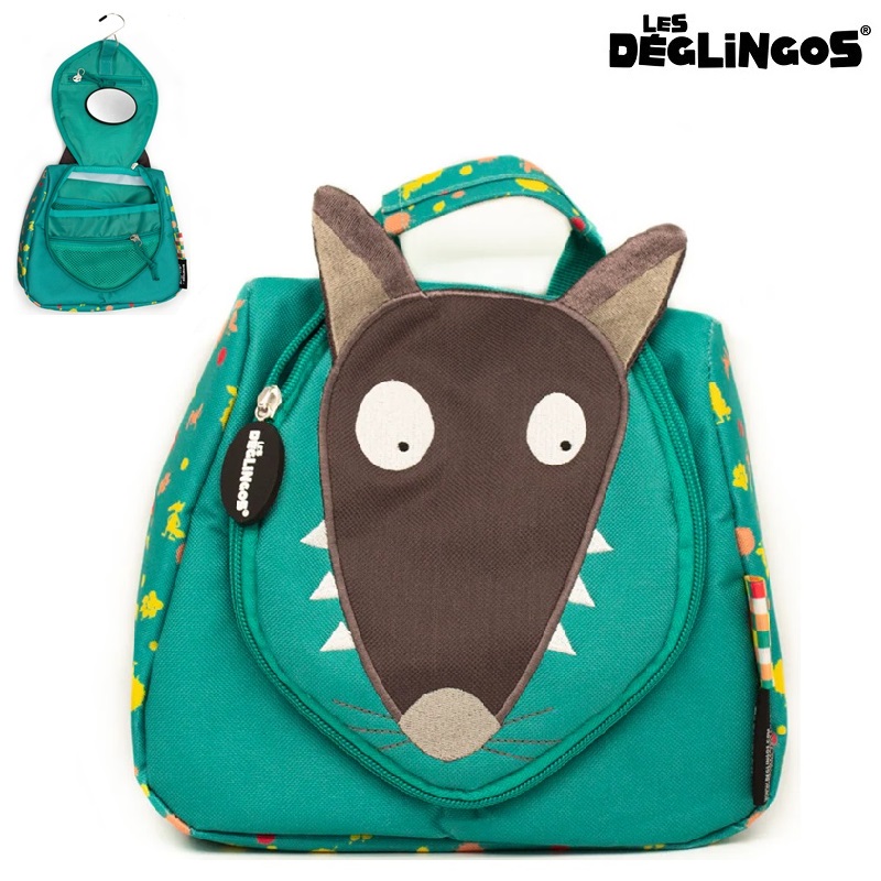 Children's toiletry bag Les Deglingos Wolf