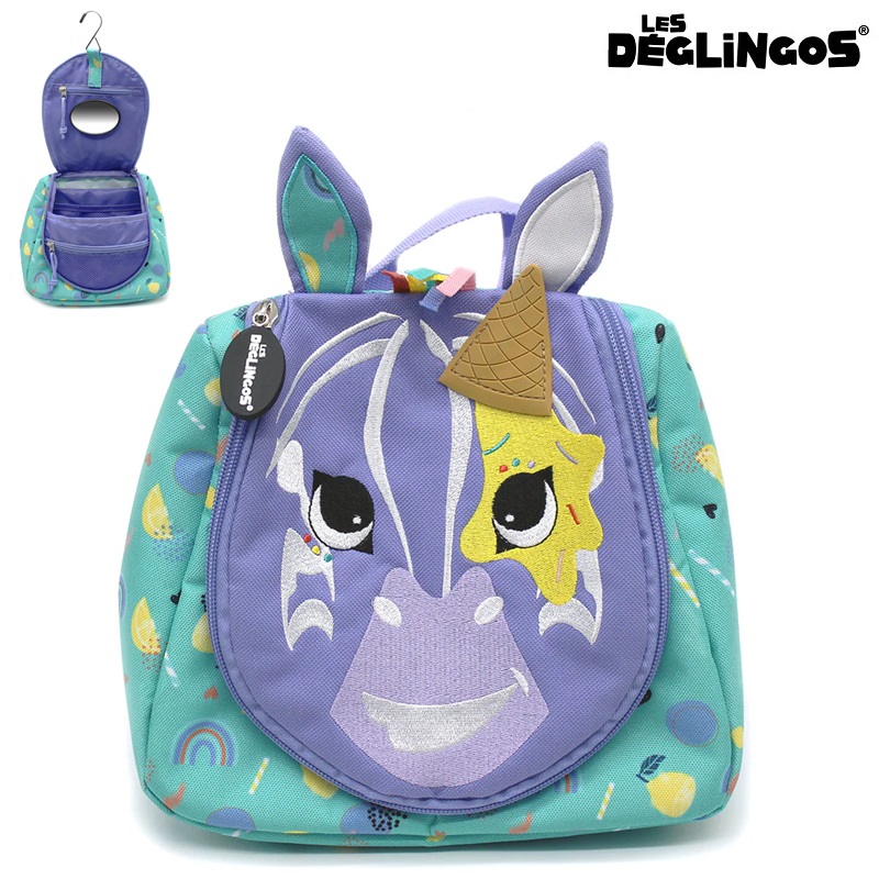 Children's toiletry bag Les Deglingos Zebra