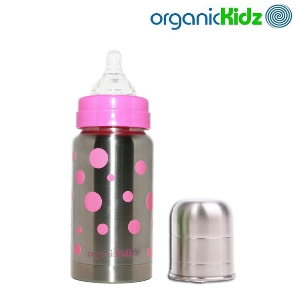 OrganicKidz Baby Grows Up Stainless Steel Bottle Set 9oz – fifibaby