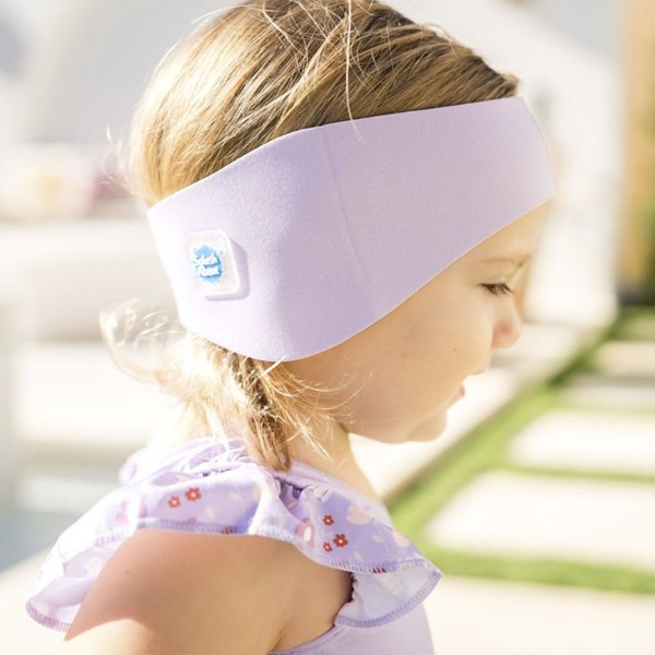 Swimming ear band for kids SplashAbout Purple