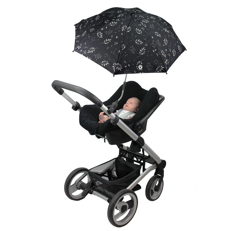 Buggy parasol Dooky Black Leaves