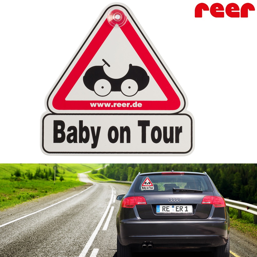 Baby on Tour sign for car