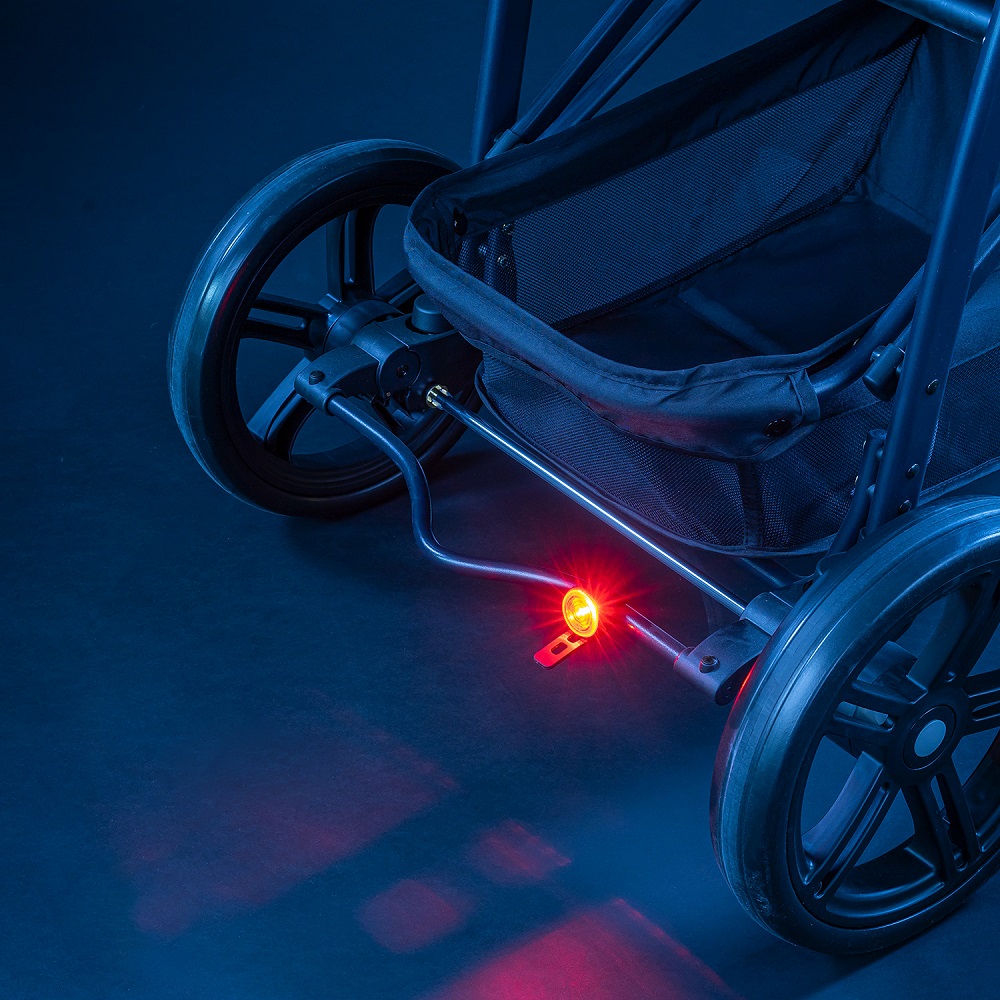 Stroller with outlet lights